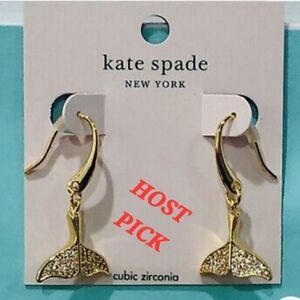 Kate Spade Whale Tale dangle earrings
